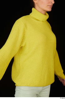 Waja casual dressed upper body yellow sweater with turleneck 0008.jpg